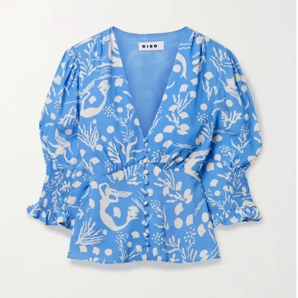 RIXO Tops - Rixo Peyton Blouse